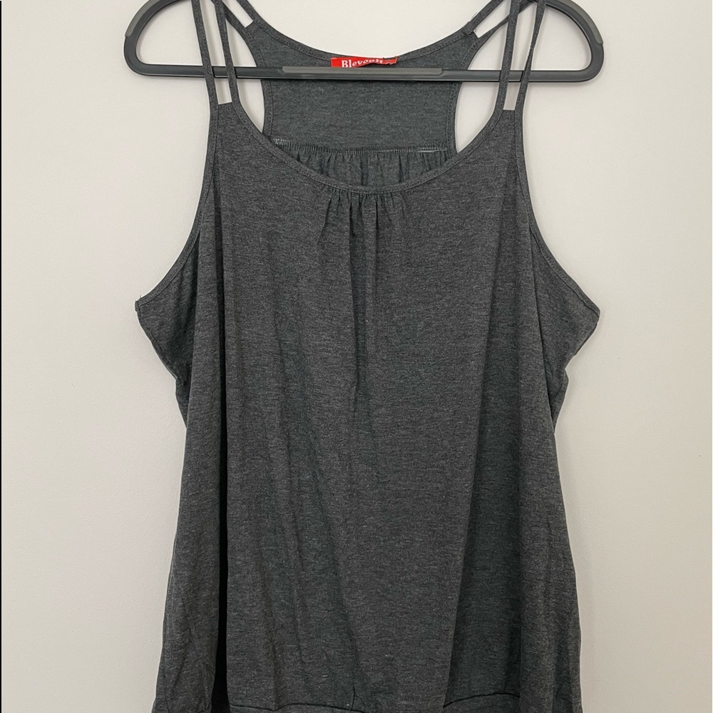 Blevonh Women's Scoop Neck Spaghetti Strap Racerback Sports Cami Tank Tops